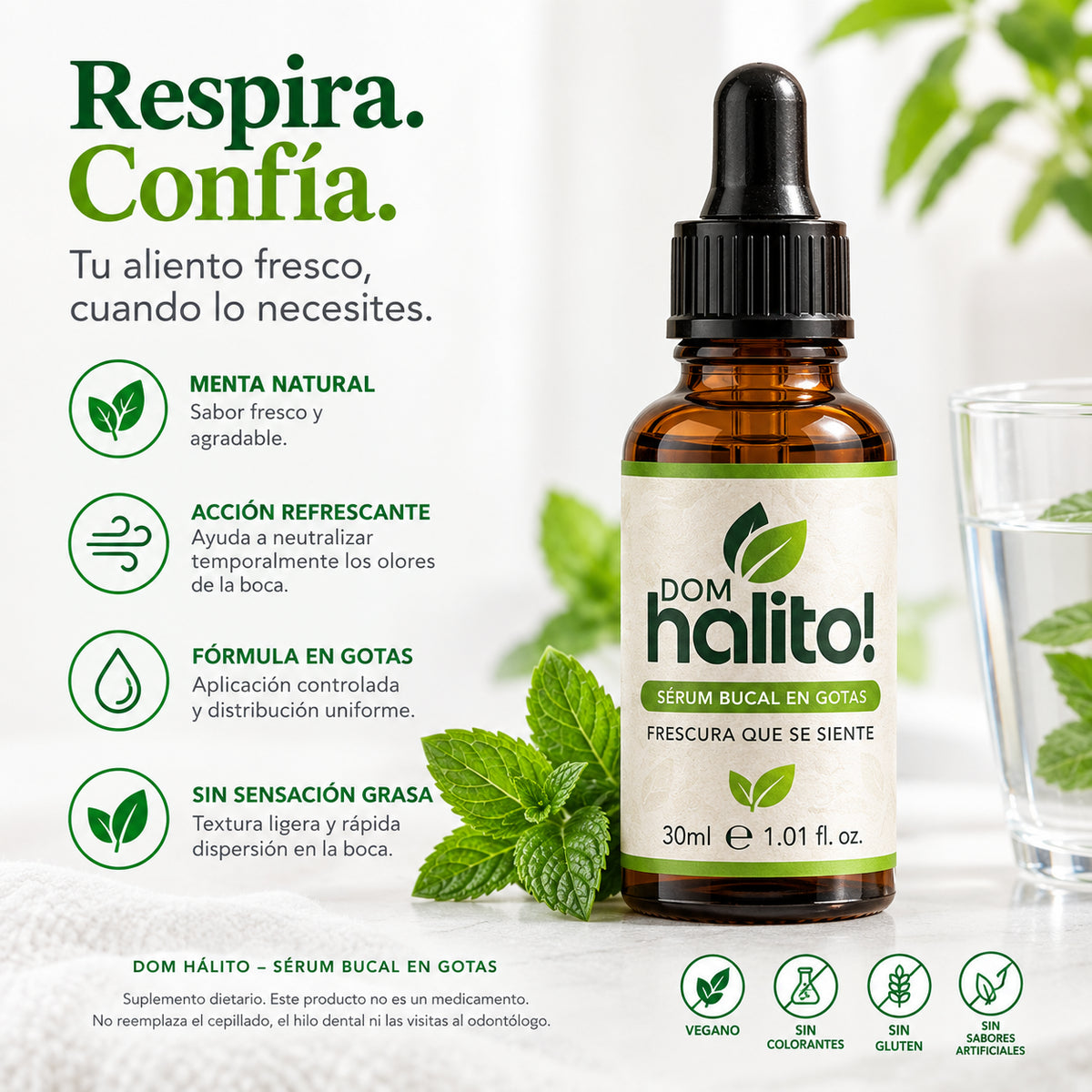 Te cepillas bien.                ¿Y aún tienes mal aliento?
