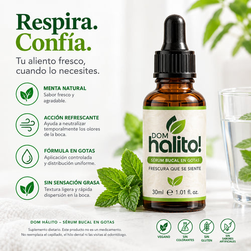 Te cepillas bien.                ¿Y aún tienes mal aliento?